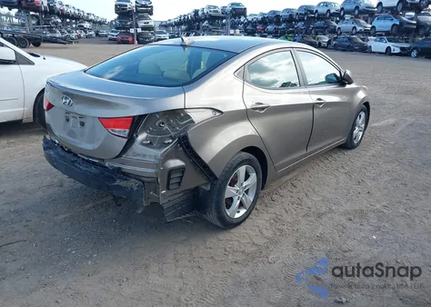 2013 Hyundai Elantra Gls from USA, damaged, VIN 5NPDH4AE8DH329985